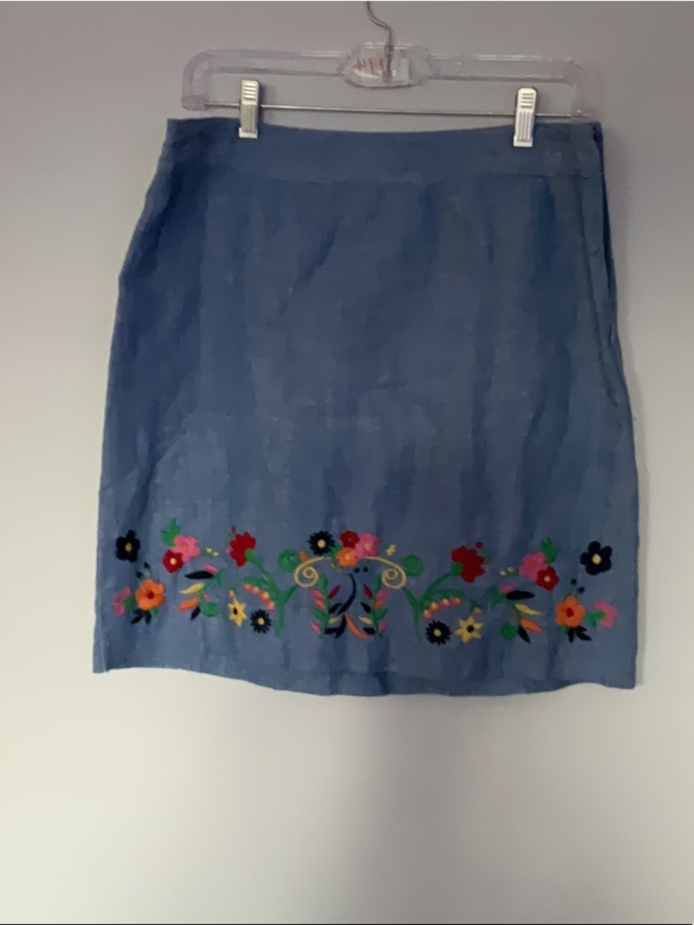 Talbots Linen Skirt 58%Linen 42%Cotton W 16 L 19